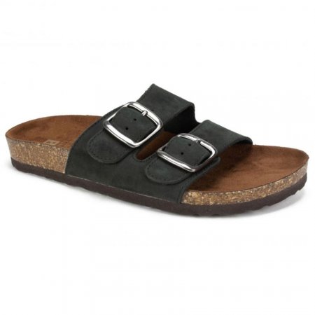 White Mountain Helga Footbeds Sandal-Black