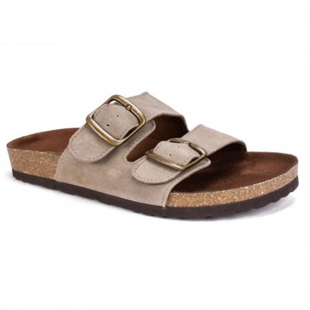 White Mountain Helga Footbeds Sandal-Light Taupe