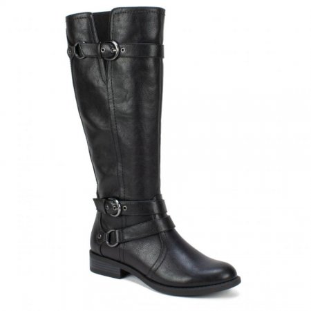 White Mountain Loyal Wide Calf Tall Boot-Black