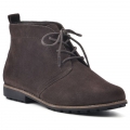 White Mountain Auburn Wide Suede Bootie-Brown Suede