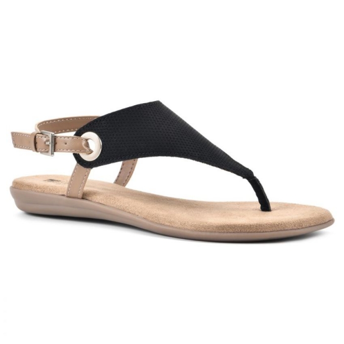 White Mountain London Sandal-Black