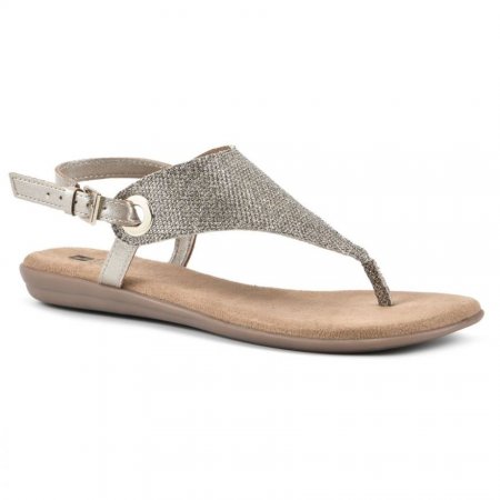 White Mountain London Sandal-Gold Glitter