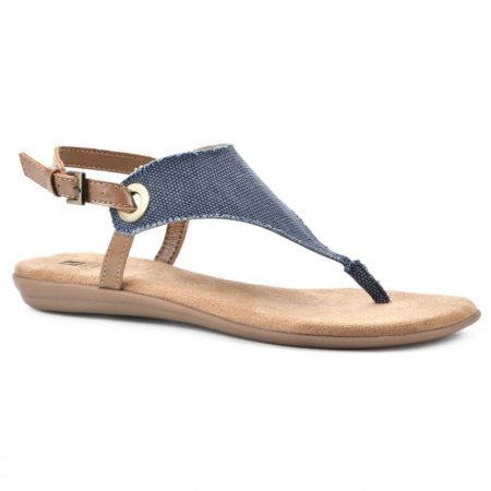 White Mountain London Sandal-Denim Blue Fabric