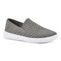 White Mountain Courage Knit Sneaker-Silver Fabric