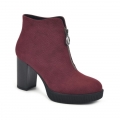 White Mountain Thoughtful Bootie-Burgundy