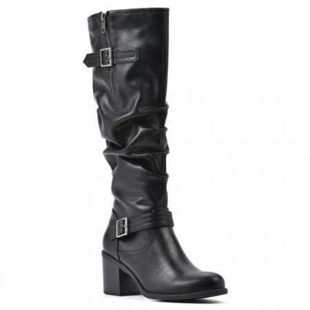 White Mountain Desirable Wide Width Boot-Black