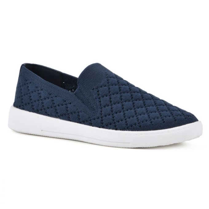 White Mountain Utopia Fabric Sneaker-Navy