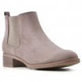 White Mountain Gabby Bootie-Taupe Fabric