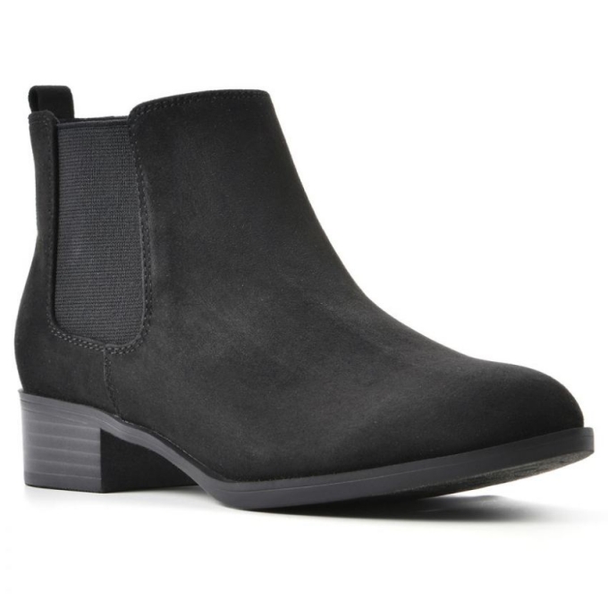 White Mountain Gabby Bootie-Black Fabric