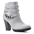 White Mountain Sammuel Bootie-Light Grey Fabric