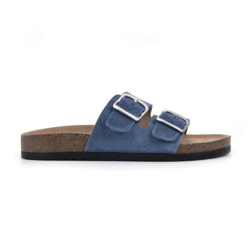 White Mountain Helga Footbeds Sandal-Denim Blue [WM489e] - $39.95 ...