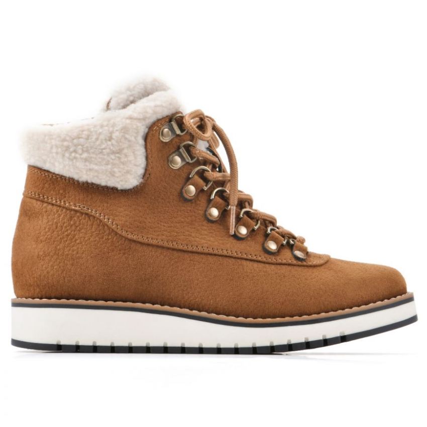 White Mountain Cozy Bootie-Tobacco Pebble Grain Fabric [WMW2945d] - $59 ...