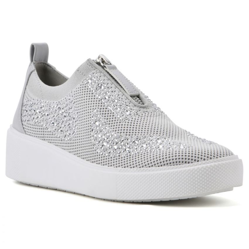 White Mountain Dax Sneaker-Light Grey Fabric [WMW3350a] - $49.95 ...